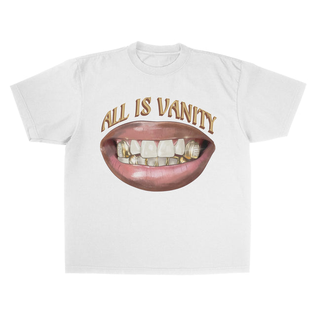 All Is Vanity Short Sleeve Tee (White)