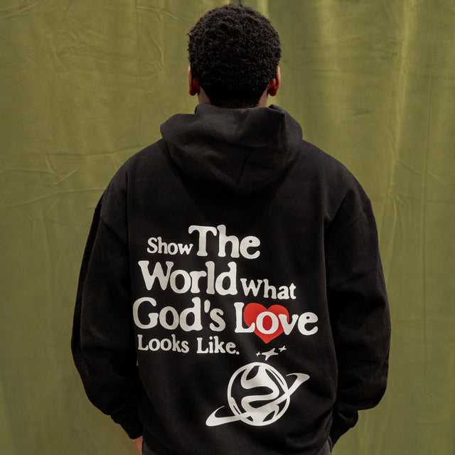 Show The World God's Love Hoodie (Black)