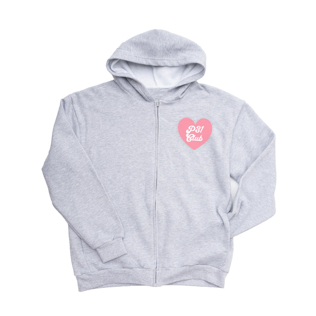 Pretty Girls Read Their Bibles Zip-Up Hoodie (Heather Gray)