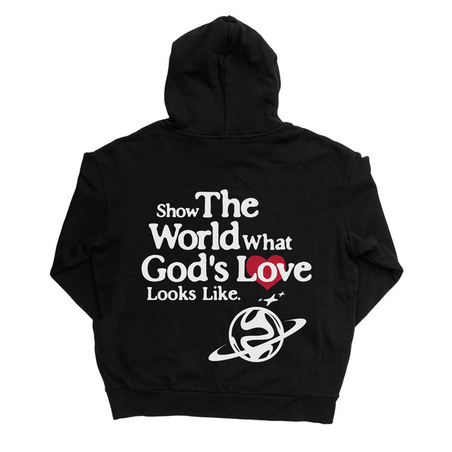 Show The World God's Love Hoodie (Black)