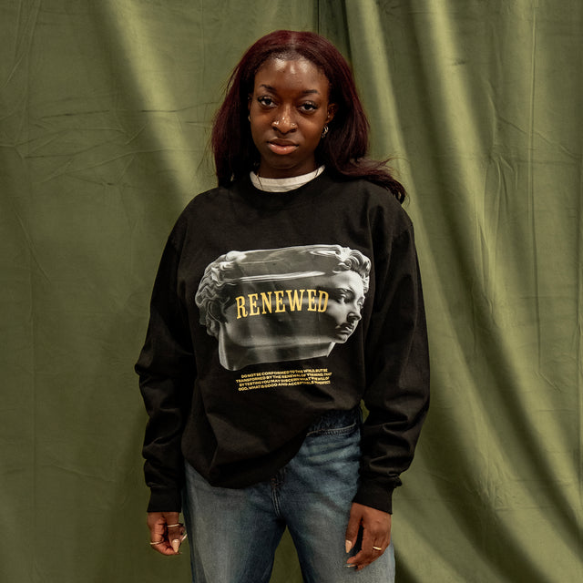 Renewed Long Sleeve Tee (Black)
