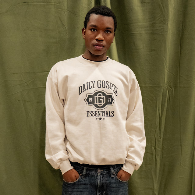 Daily Gospel Essentials Crewneck (Ivory)
